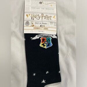 New Harry Potter Hogwarts Socks Size large Out Of Print Brand NWT